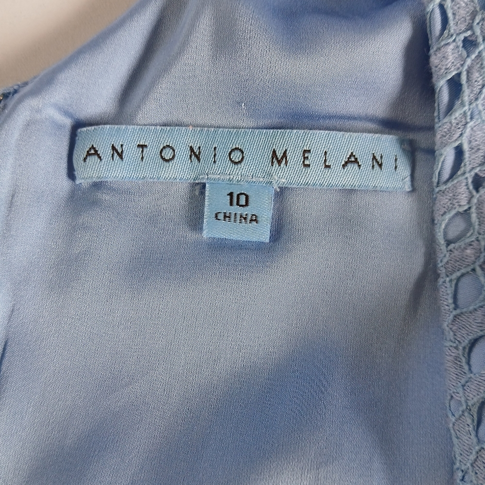 Antonio Melani Sleeveless Lace Overlay Dress - Picture 7 of 11